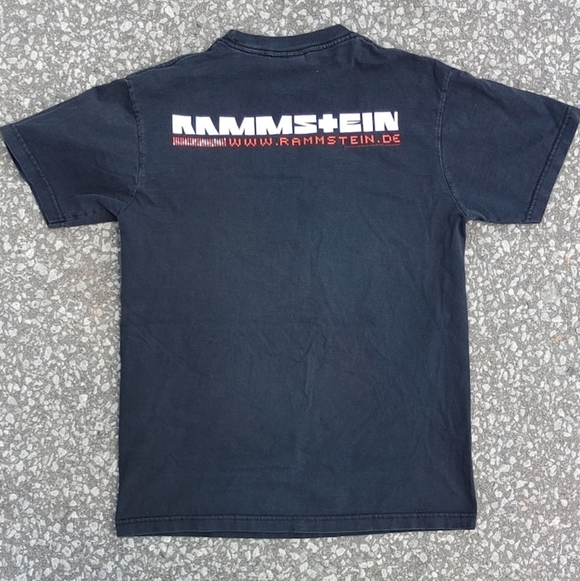 Vtg 2006 Rammstein Industrial Metal Double Sided Print T-Shirt Size (M) - Picture 2 of 5